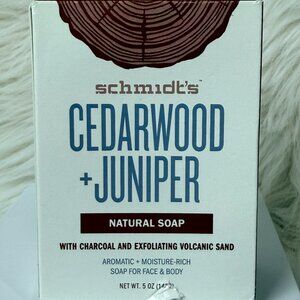 Schmidt's Bar Soap Cedarwood & Juniper 5 oz Bar